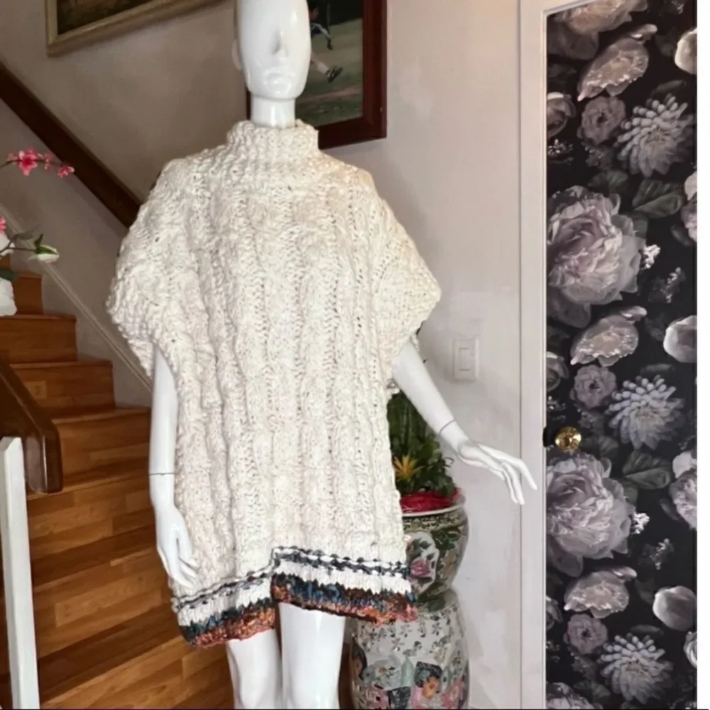 WE THE FREE Care Fp Sari Not Sari Sweater In Ivory Combo